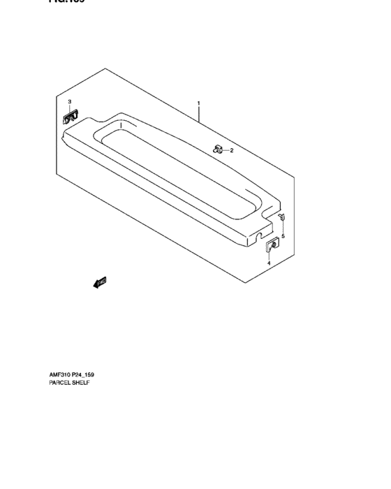 Parcel shelf
