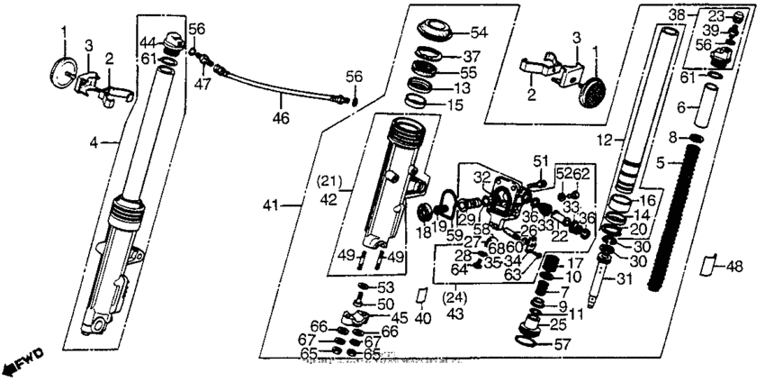 Front shock absorber