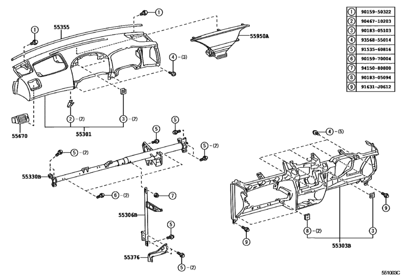 Instrument Panel & Glove Compartment