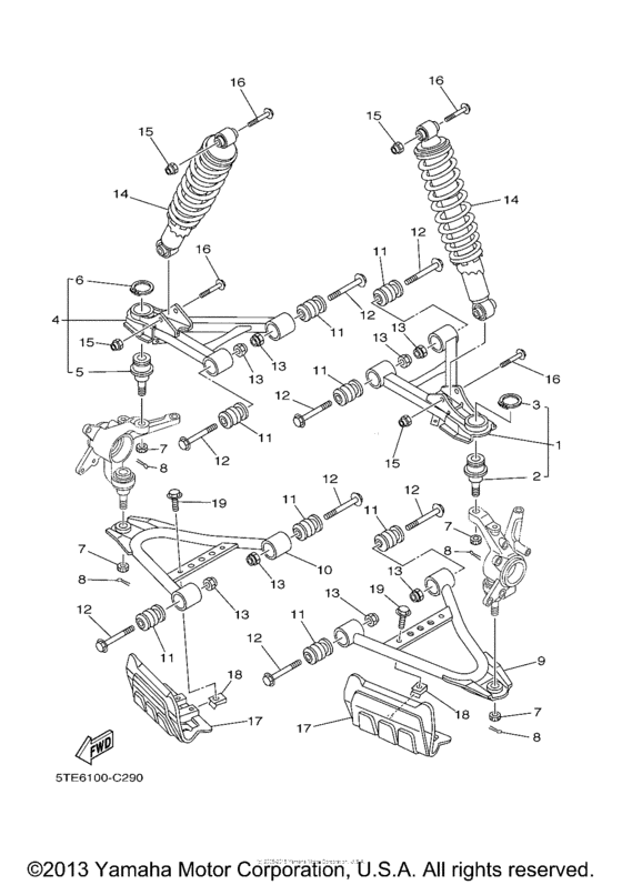 Front suspension wheel
