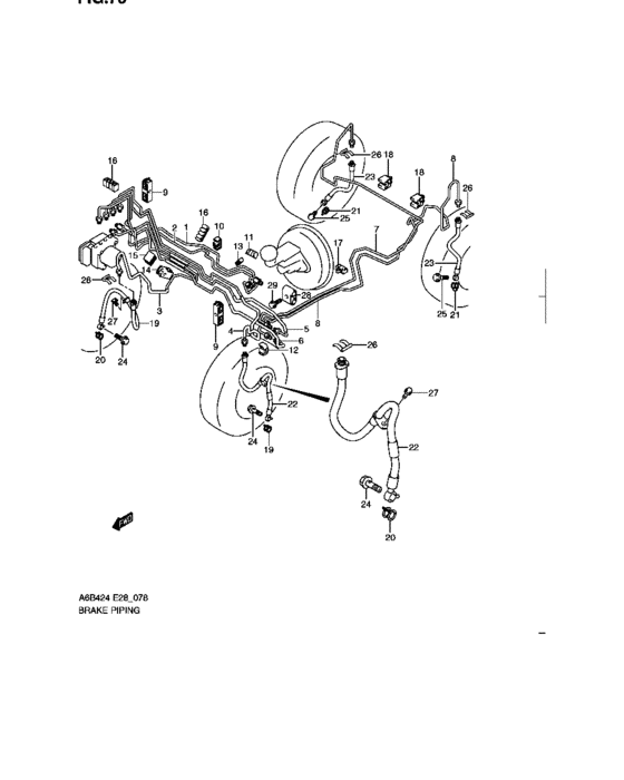 Brake piping