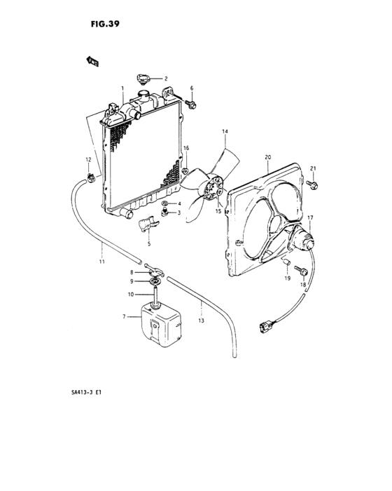 Radiator and cooling fan