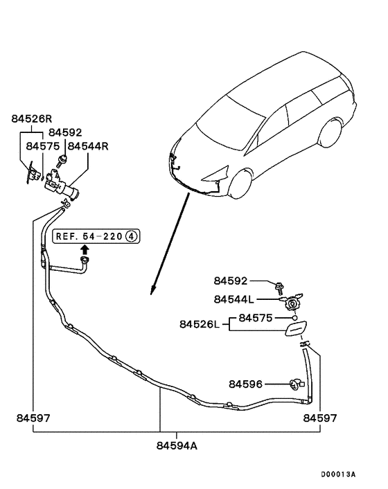 Headlamp wiper & washer