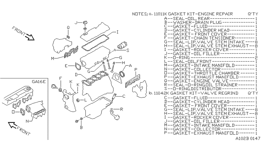 Engine gasket kit