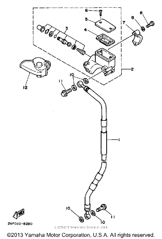 Front master cylinder