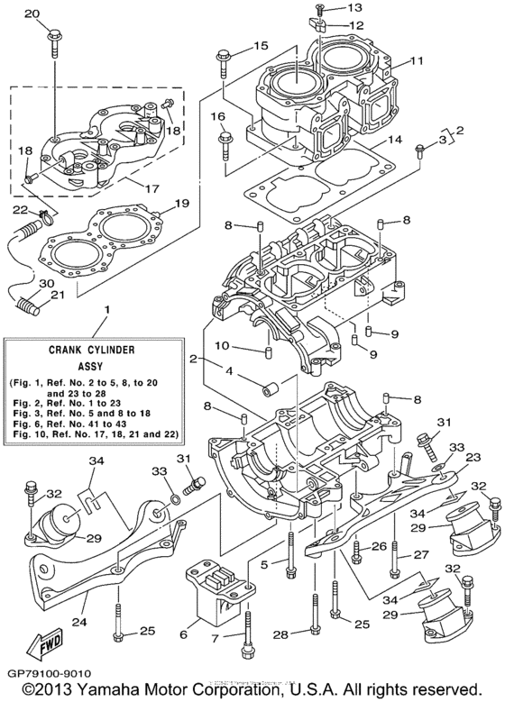 Cylinder crankcase