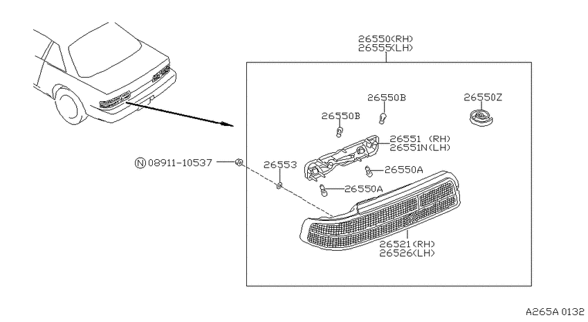Rear combination lamp