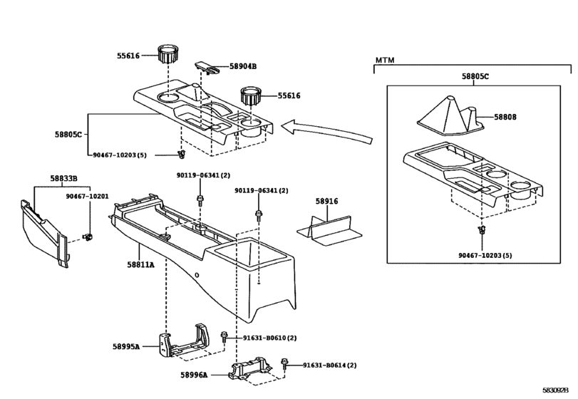 Console Box & Bracket