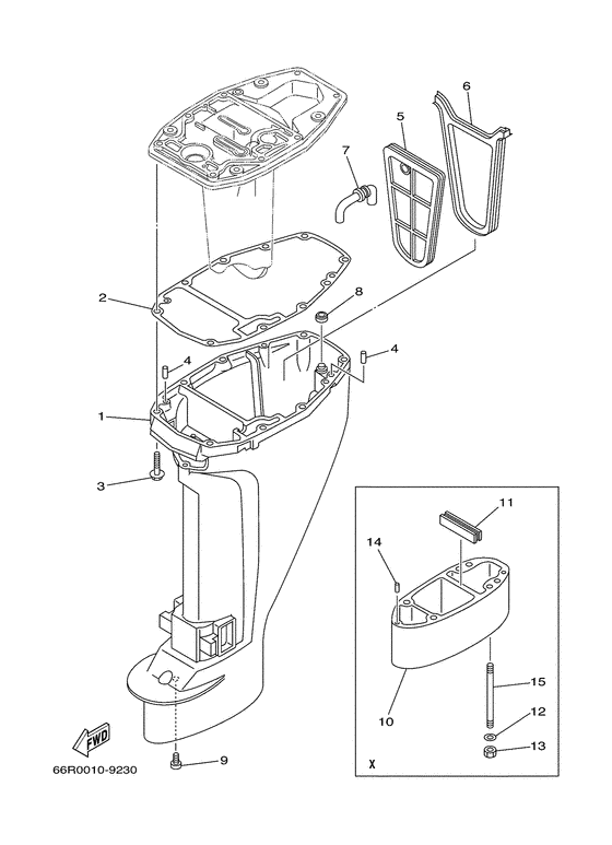 Upper casing