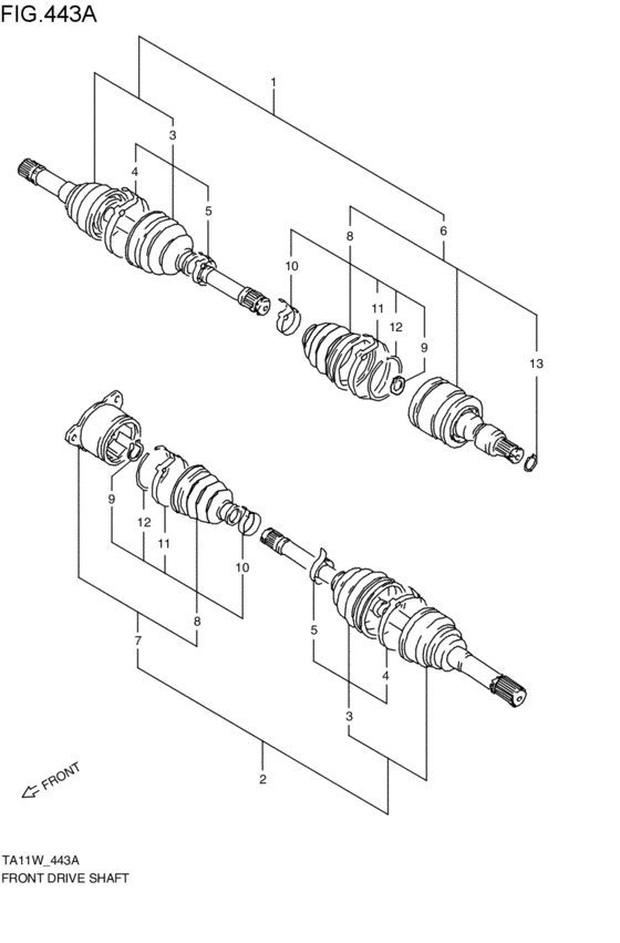 front-drive shaft
