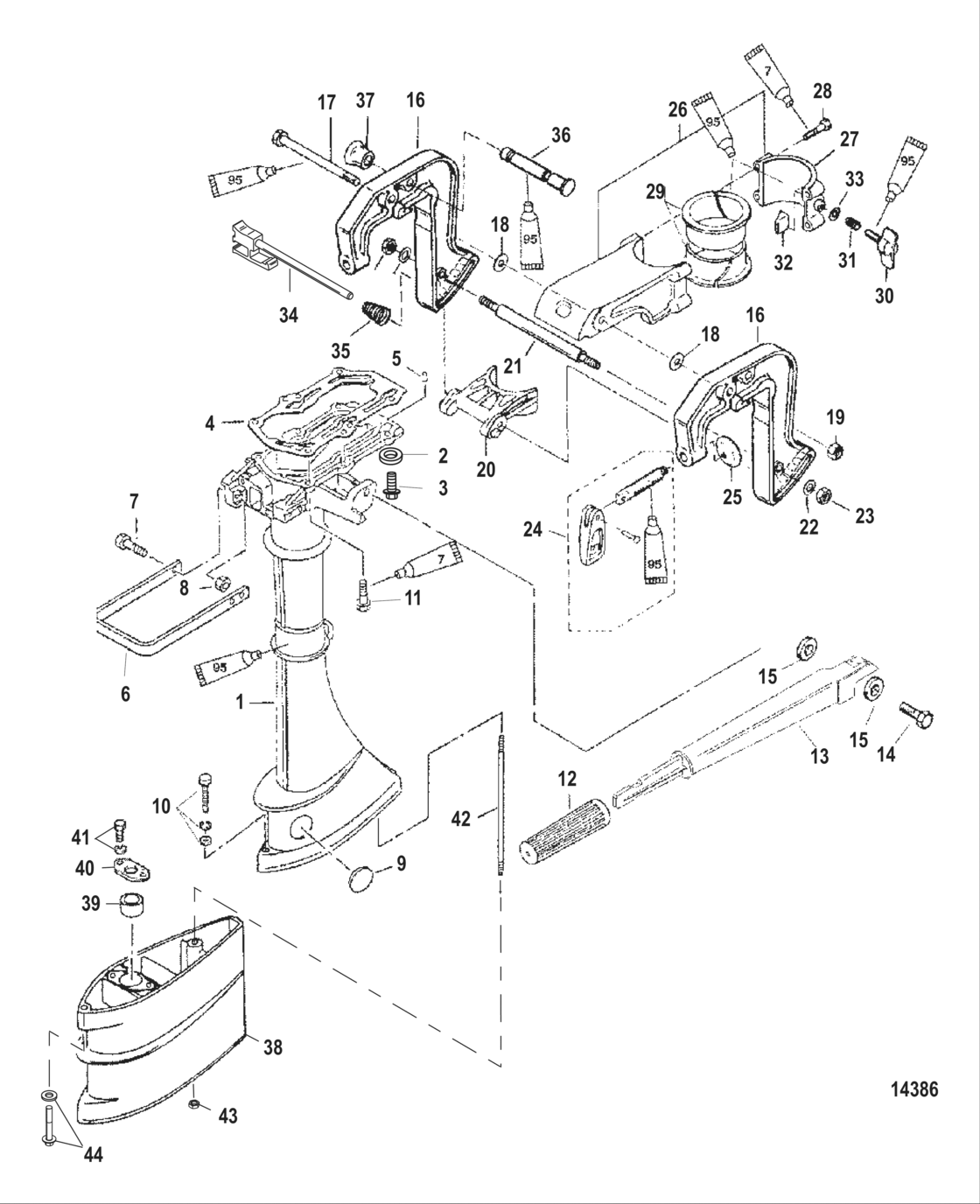 Driveshaft Housing And Clamp Brackets