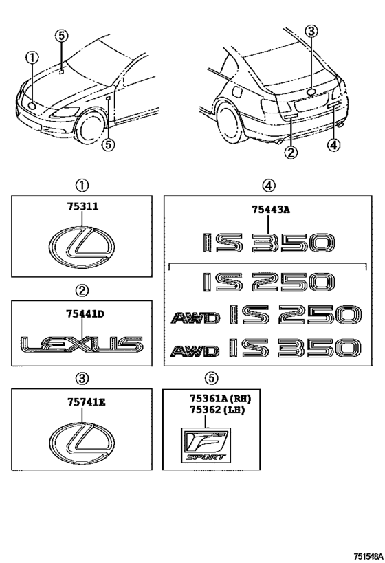 Emblem & Name Plate (Exterior & Interior)