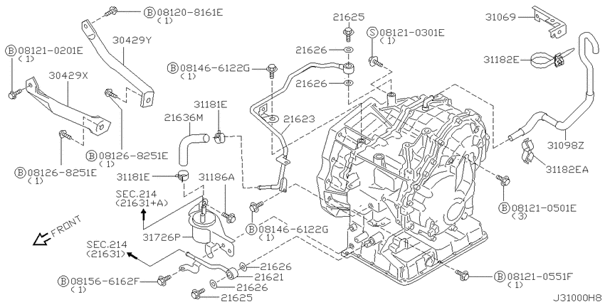 Auto transmission,transaxle & fitting