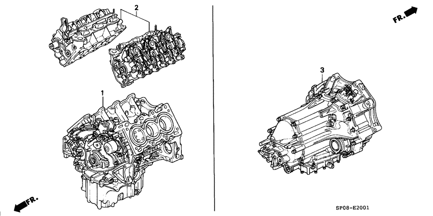 Engine assy./ transmission assy.