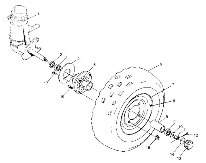 Front wheel assembly