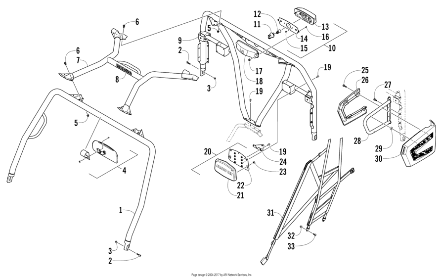 Rops And Taillight Assembly