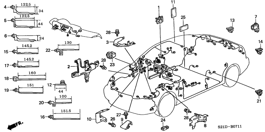 Harness band/bracket
