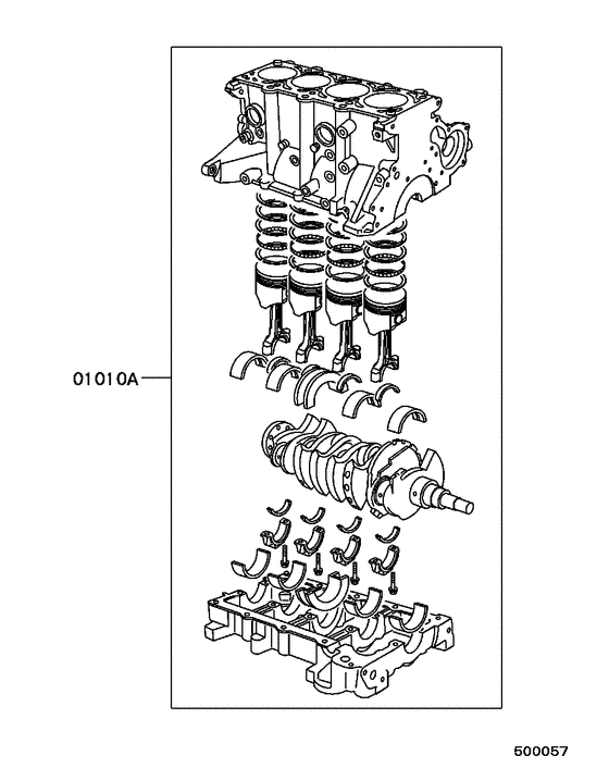Short engine assy