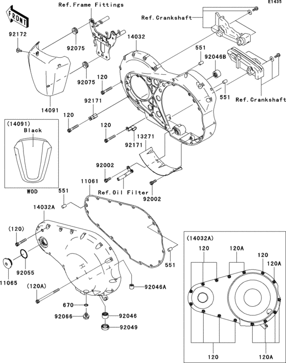 Left engine cover(s)
