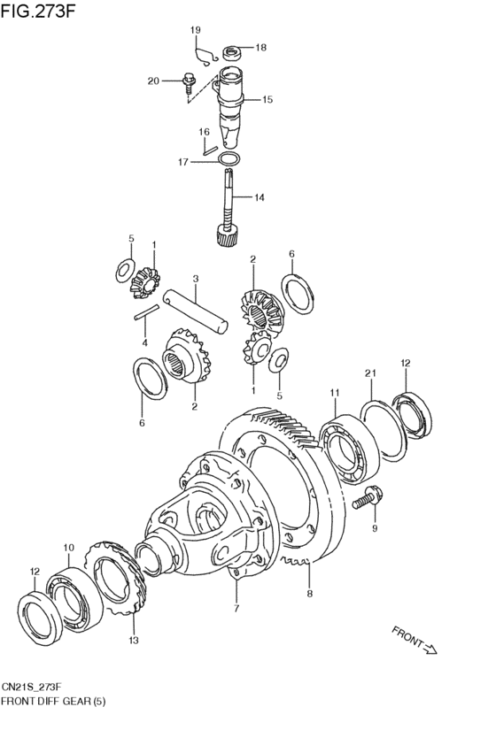 フロントデファレンシャルギヤ
