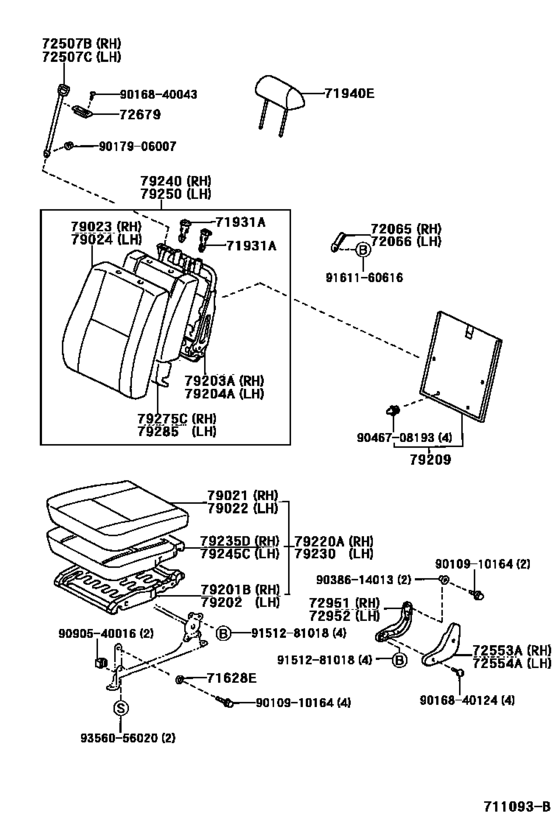 Rear Seat & Seat Track