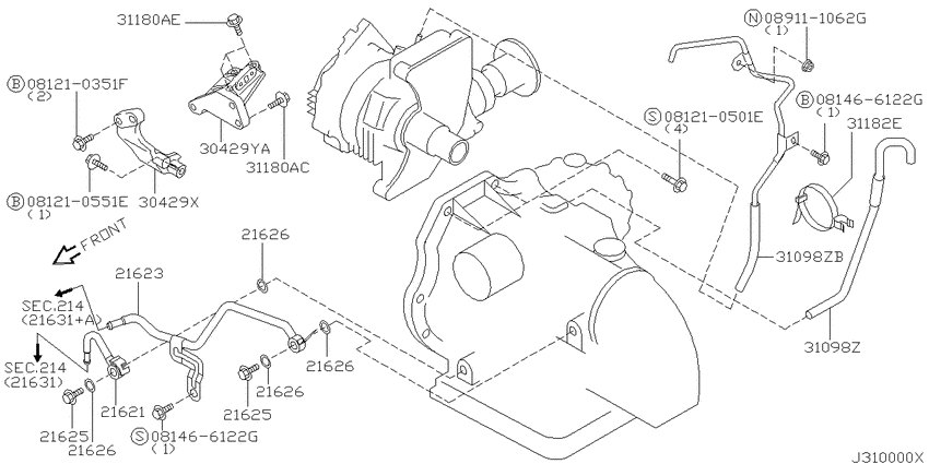 Auto transmission,transaxle & fitting