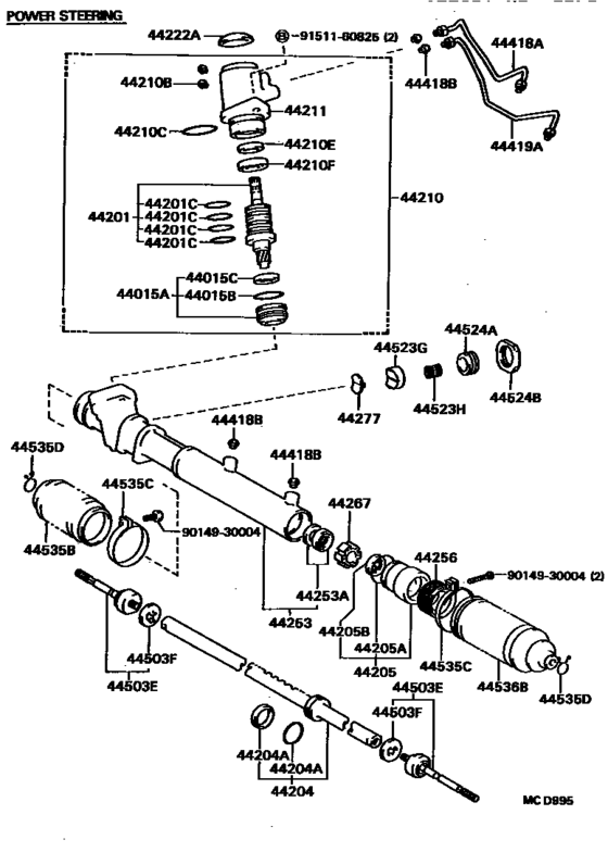 Front Steering Gear & Link