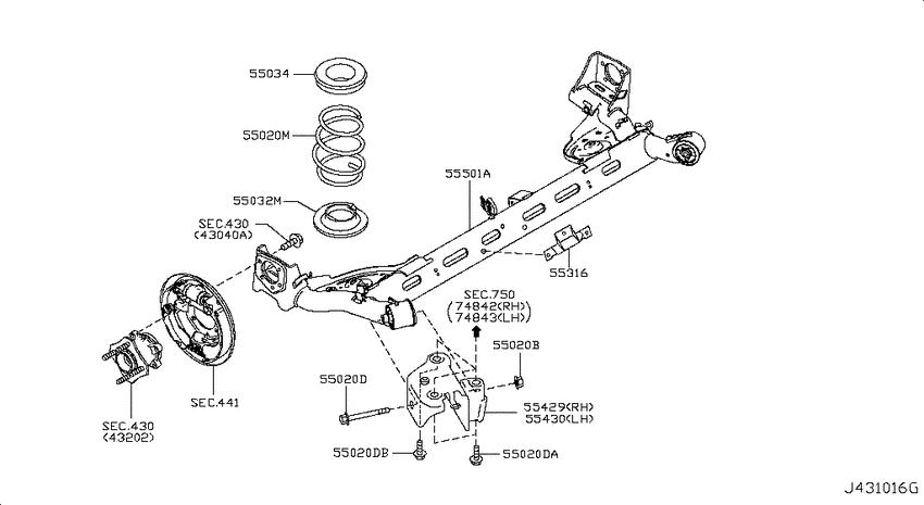 Rear suspension
