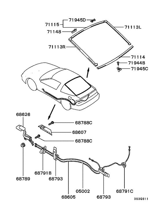 Tailgate panel & glass