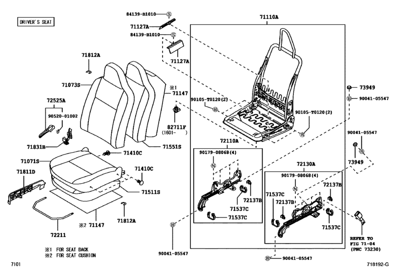 Front Seat & Seat Track