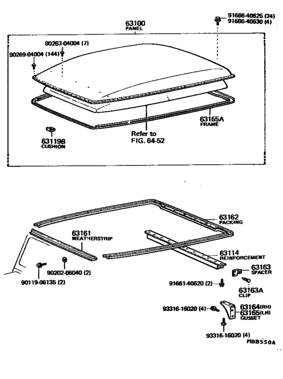 Roof Panel & Back Panel