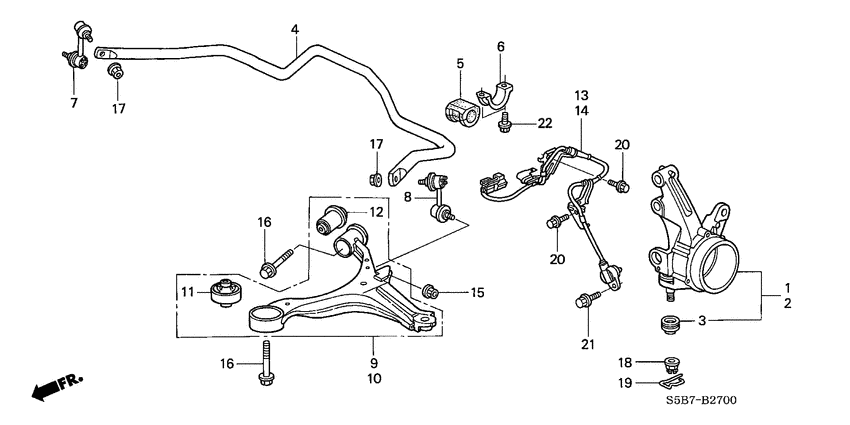 Front stabilizer/ front lower arm