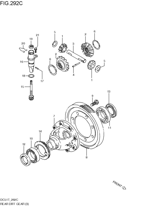 リヤデファレンシャルギヤ