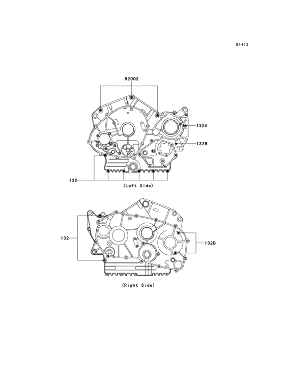 Crankcase bolt pattern