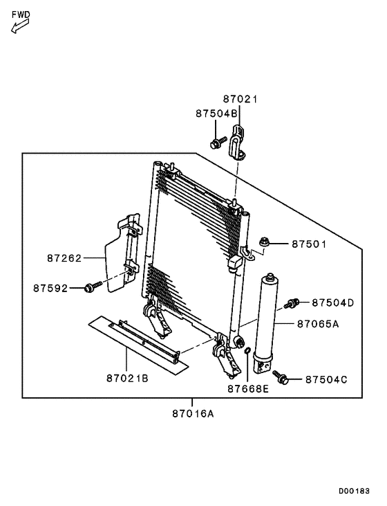 A/c condenser, piping