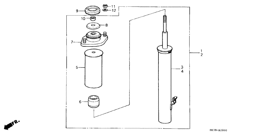 Front shock absorber