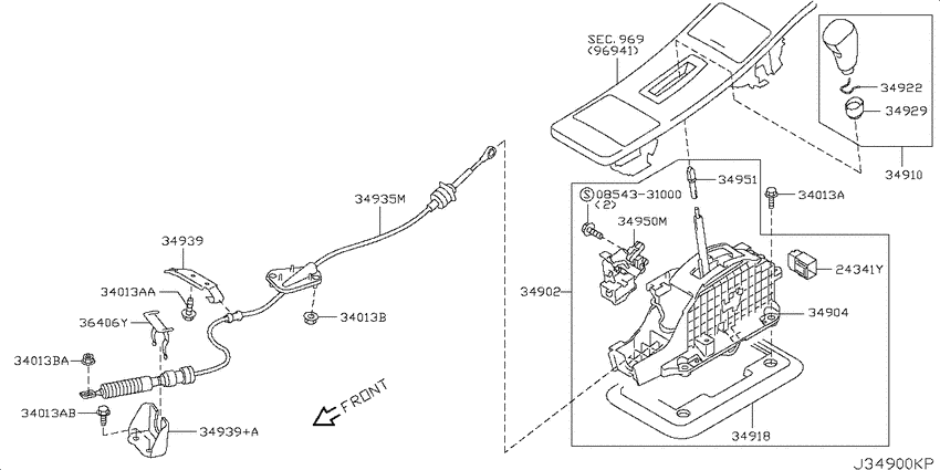 Auto transmission control device