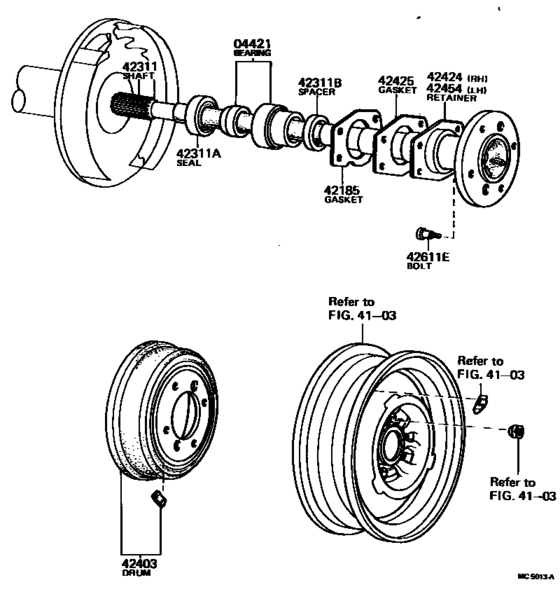 Rear Axle Shaft & Hub