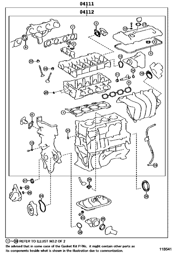 Engine Overhaul Gasket Kit
