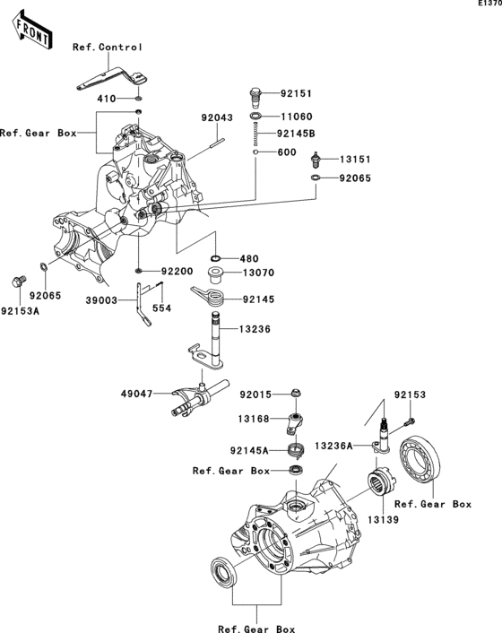 Gear change mechanism