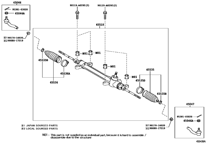 Front Steering Gear & Link