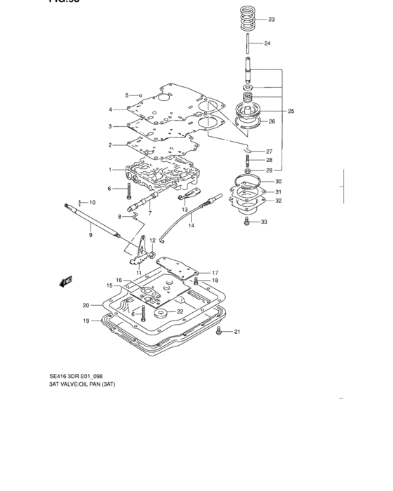 3at valve and oil pan