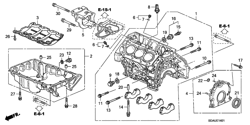 Cylinder block/oil pan