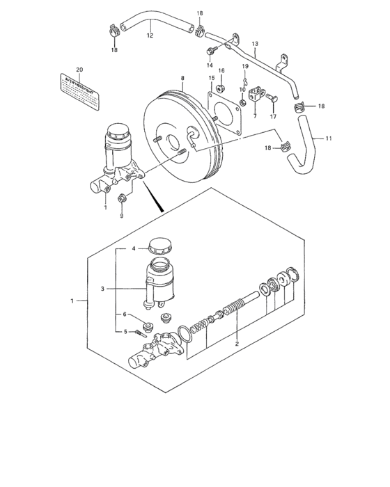 Brake master cylinder