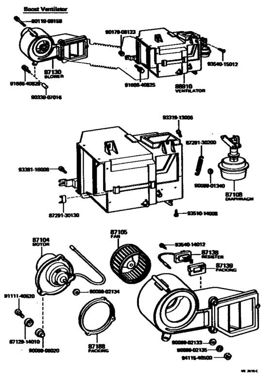 Heating & Air Conditioning - Heater Unit & Blower