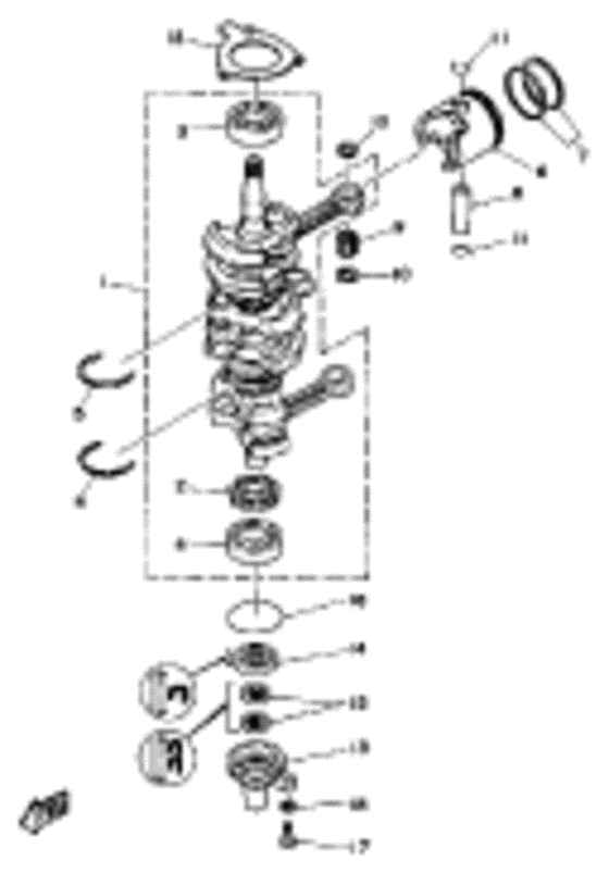 Crank piston
