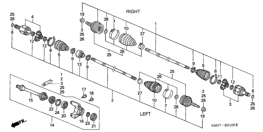Driveshaft/half shaft