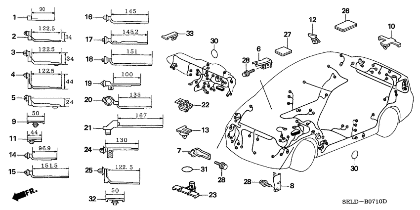Harness band/bracket