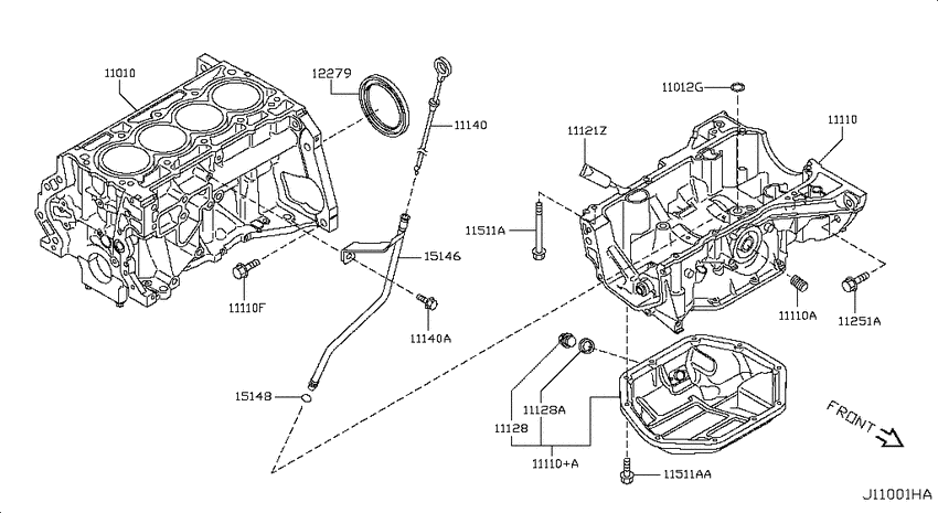 Cylinder block & oil pan