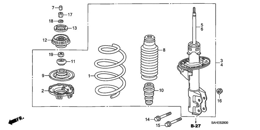 Front shock absorber